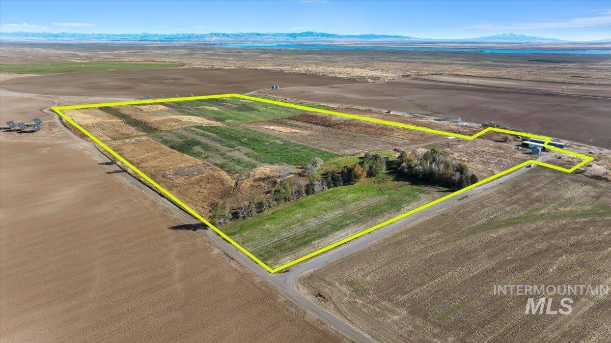 173 Main Line Ranch Road Rupert, ID 83350 - Photo 47 of 47 Overview of rural landscape featuring a mountainous background and property parcel outlined