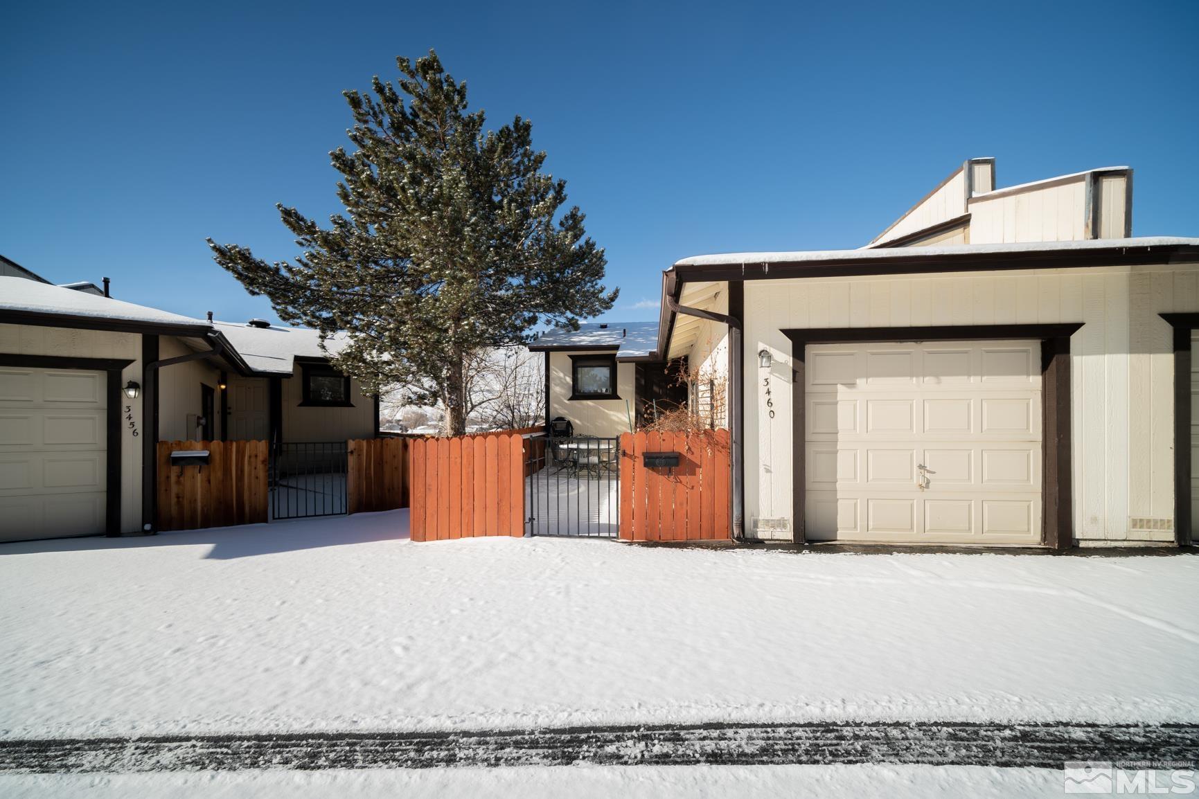 a view of a house with a outdoor space