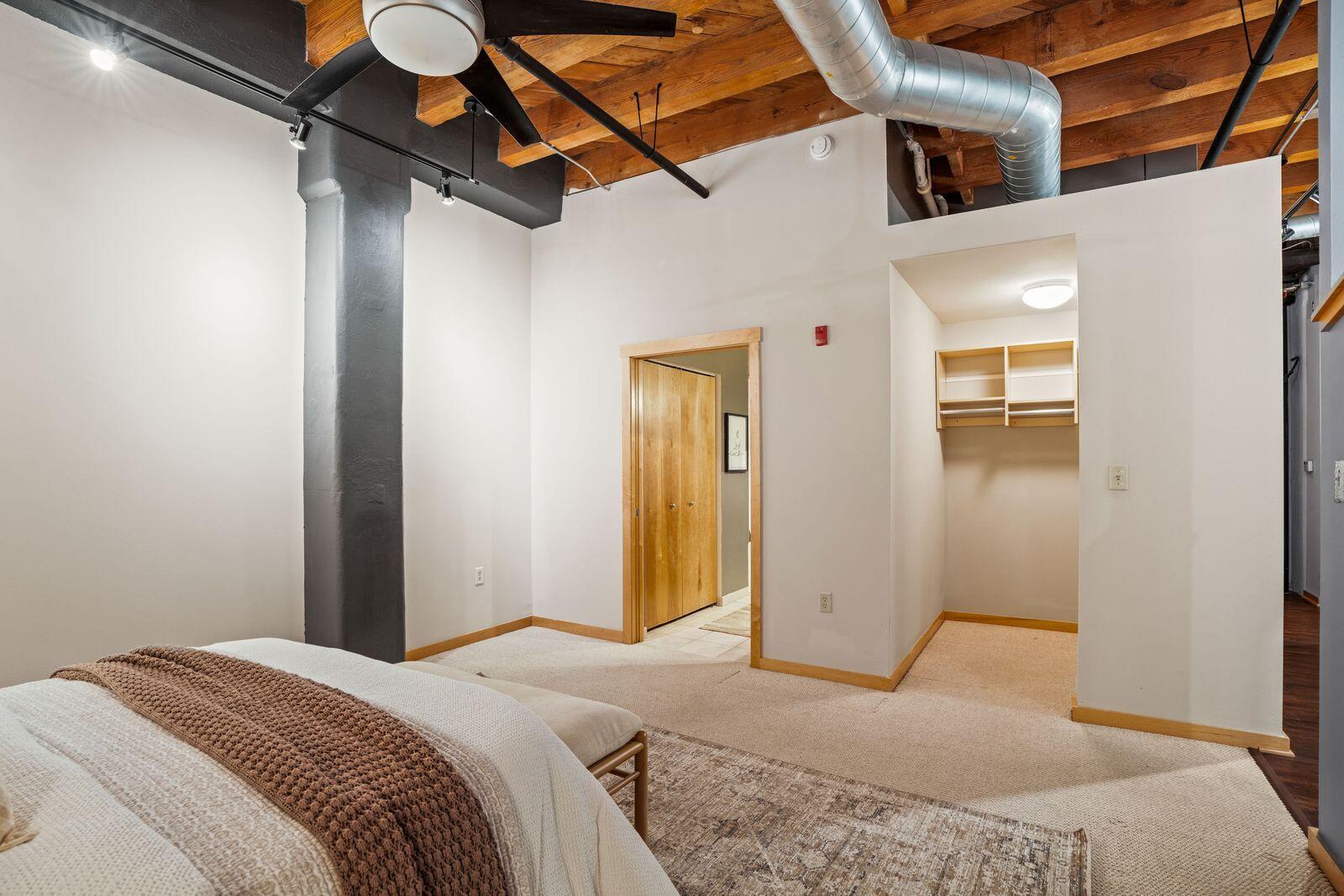 191 North Broadway, Unit 307 Milwaukee, WI 53202 - Photo 14 of 27 Spacious Primary Bedroom