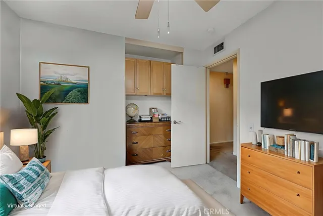 a view of a chairs in a room