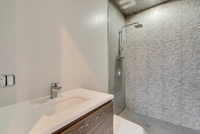 2042 West Rice Street, Unit 3 Chicago, IL 60622 - Photo 8 of 19 a bathroom with a sink a toilet and shower