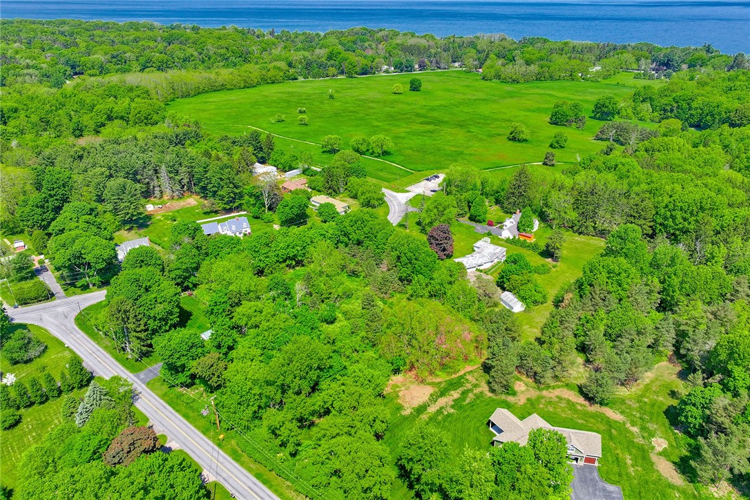 492 Drumm Road Webster, NY 14580 - Photo 45 of 48 AERIAL VIEW . . . HERMAN ROAD FRONTAGE/REAR OF PR