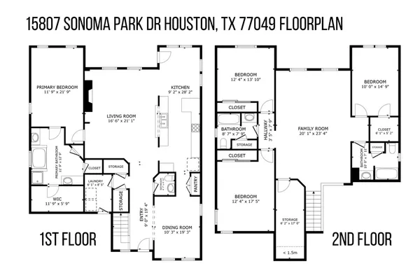 $2,800 | 15807 Sonoma Park Drive, Houston, TX 77049