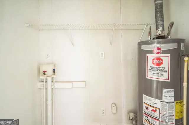 a backyard of a house with seating space