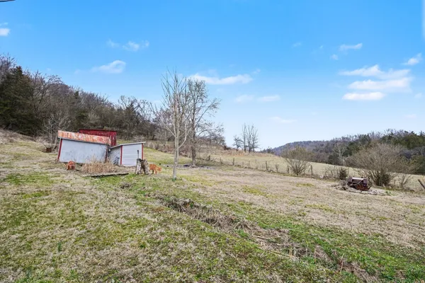 a backyard of a house with large trees