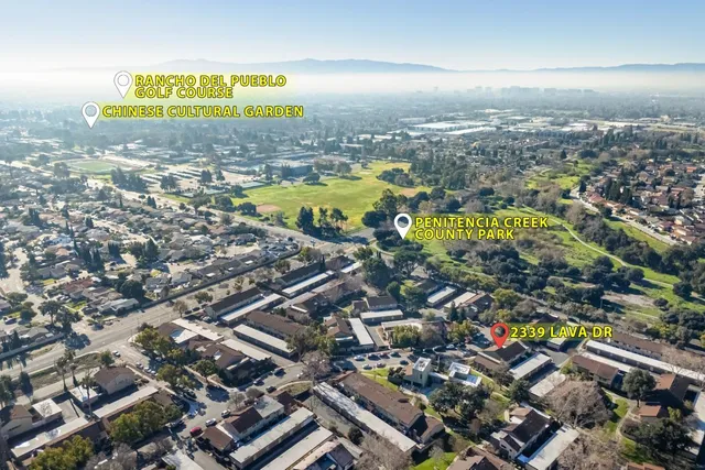 an aerial view of a city