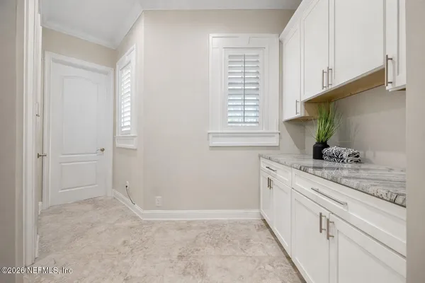 a view of a lake with a ocean view