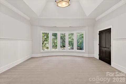 an empty room with window