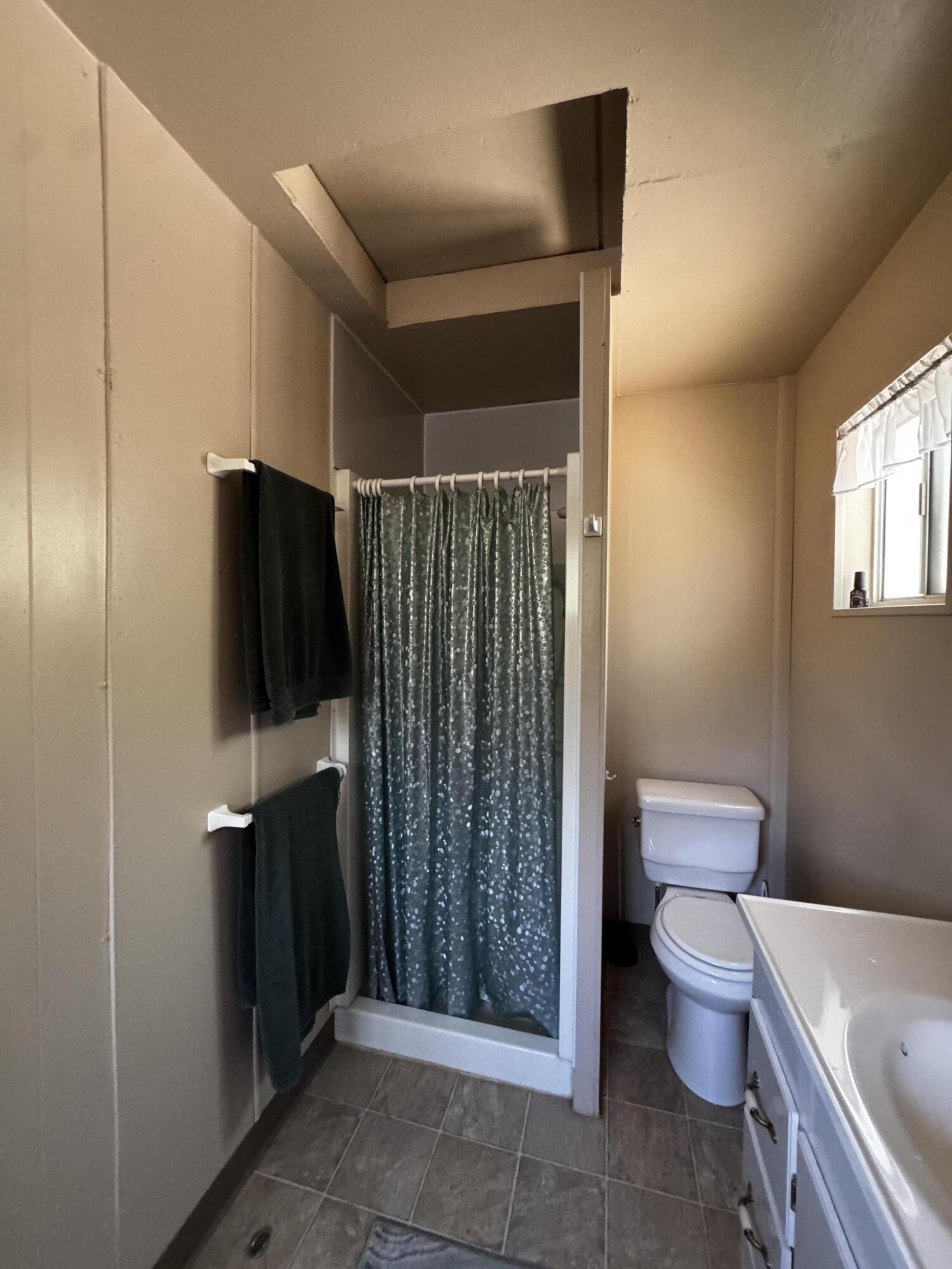 52670 Forest Rte 4S02 Idyllwild, CA 92549 - Photo 18 of 51 a bathroom with a toilet and a shower