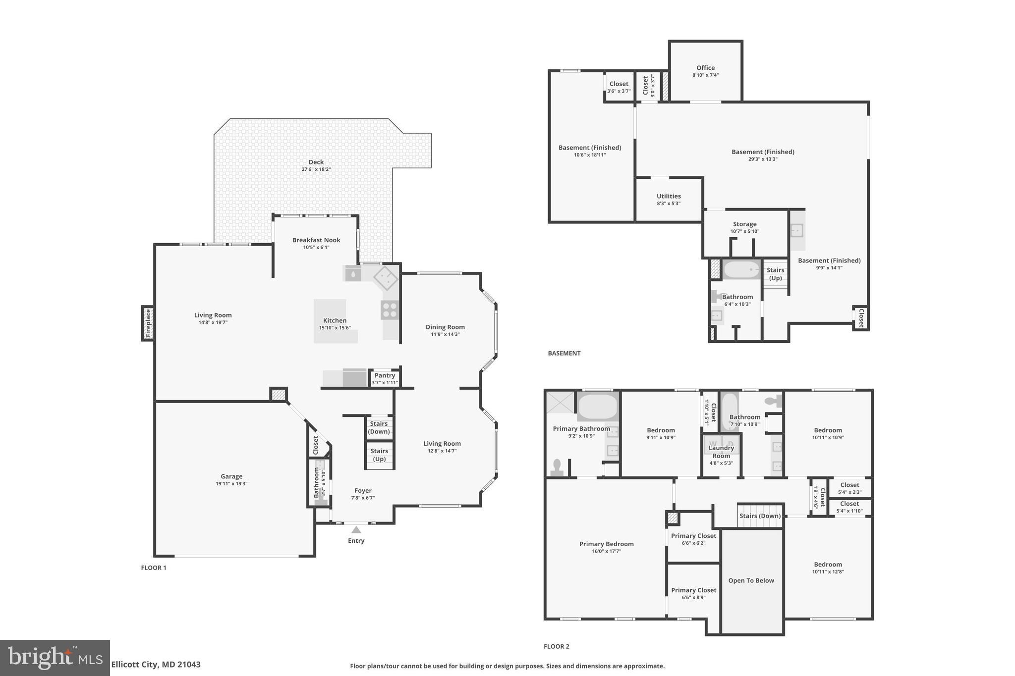 9796 Old Annapolis Road Ellicott City, MD 21042 - Photo 83 of 83 Combined Floorplan