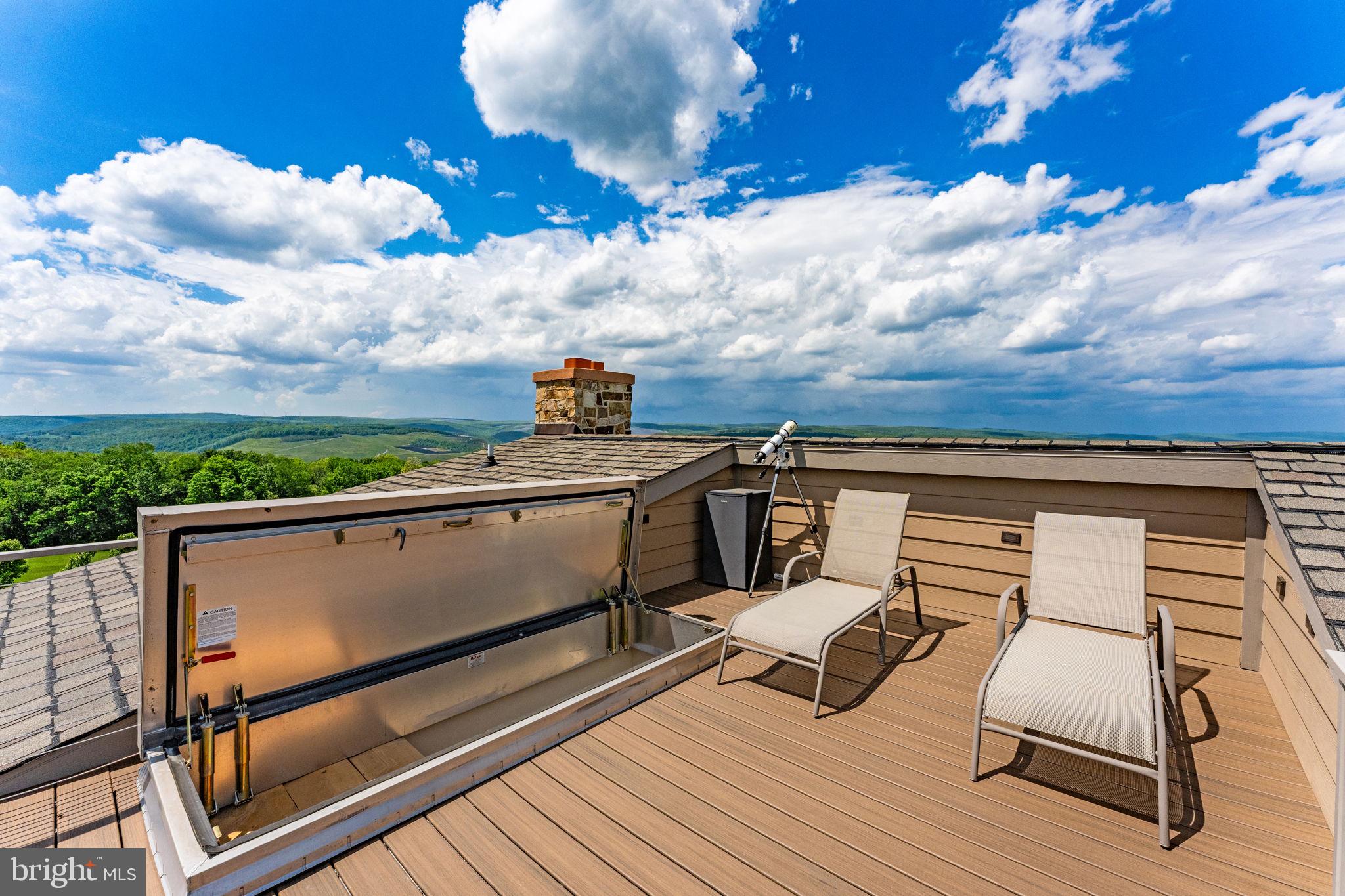820 Shadyside Road Elk Garden, WV 26717 - Photo 83 of 138 Rooftop Deck with Panoramic Mountain Views