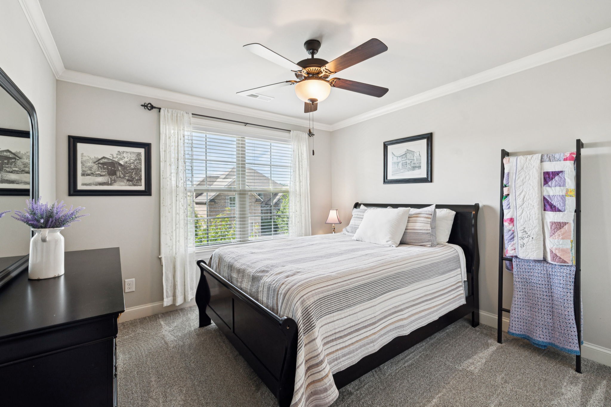 8009 June Apple Lane Spring Hill, TN 37174 - Photo 47 of 69 a bedroom with a large bed and a desk