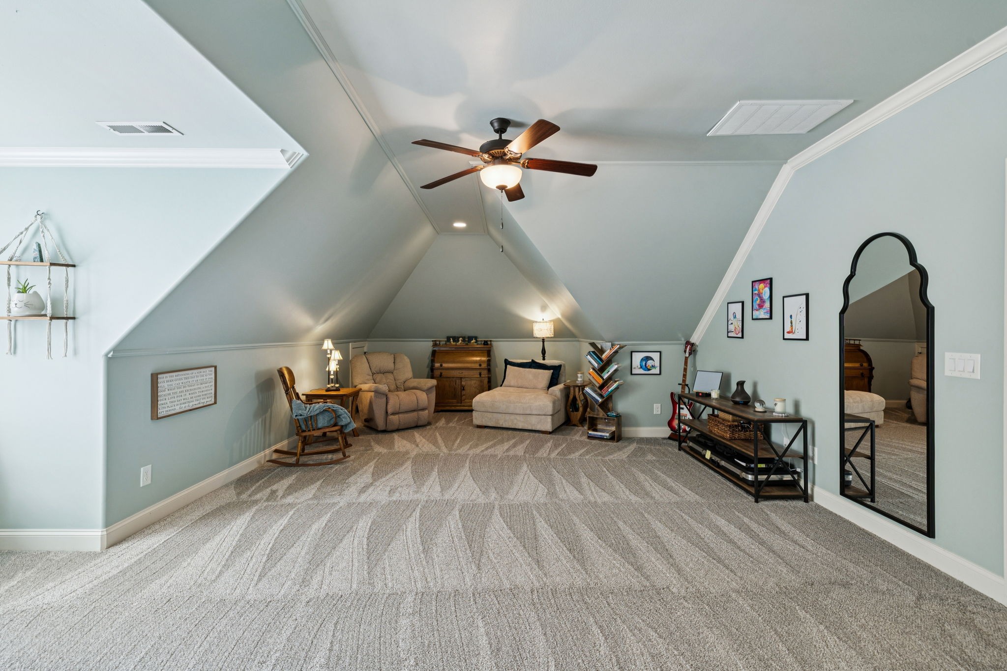 8009 June Apple Lane Spring Hill, TN 37174 - Photo 52 of 69 a living room with furniture and a ceiling fan