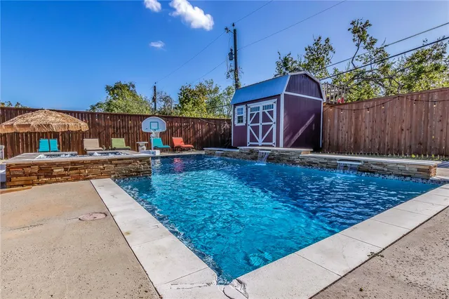 a backyard of a house