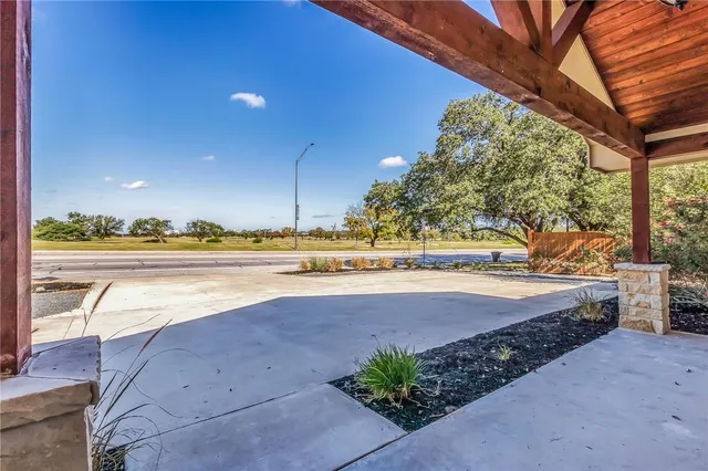 a view of a lake with outdoor space