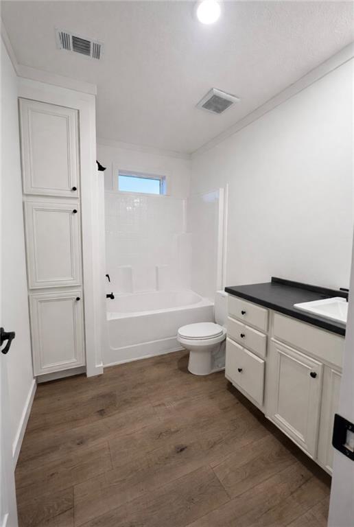 1590 Buttermilk Road Southwest Cave Spring, GA 30124 - Photo 26 of 43 a spacious bathroom with a granite countertop toilet a sink and a mirror