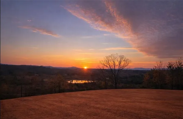 a view of sunset
