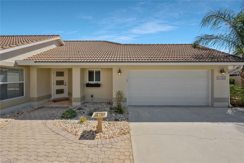 a front view of a house