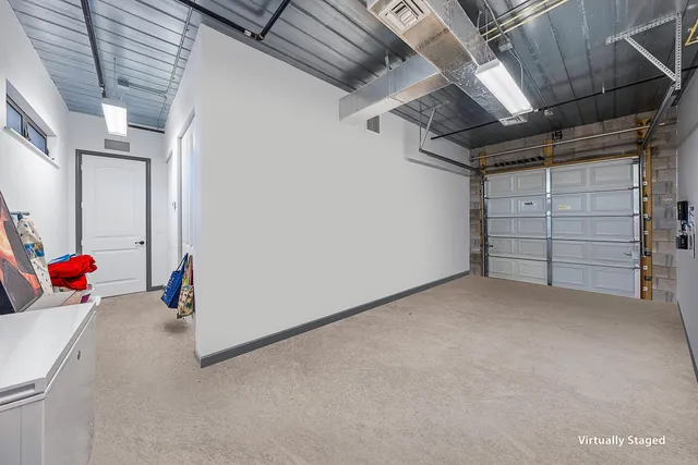 a front view of a building