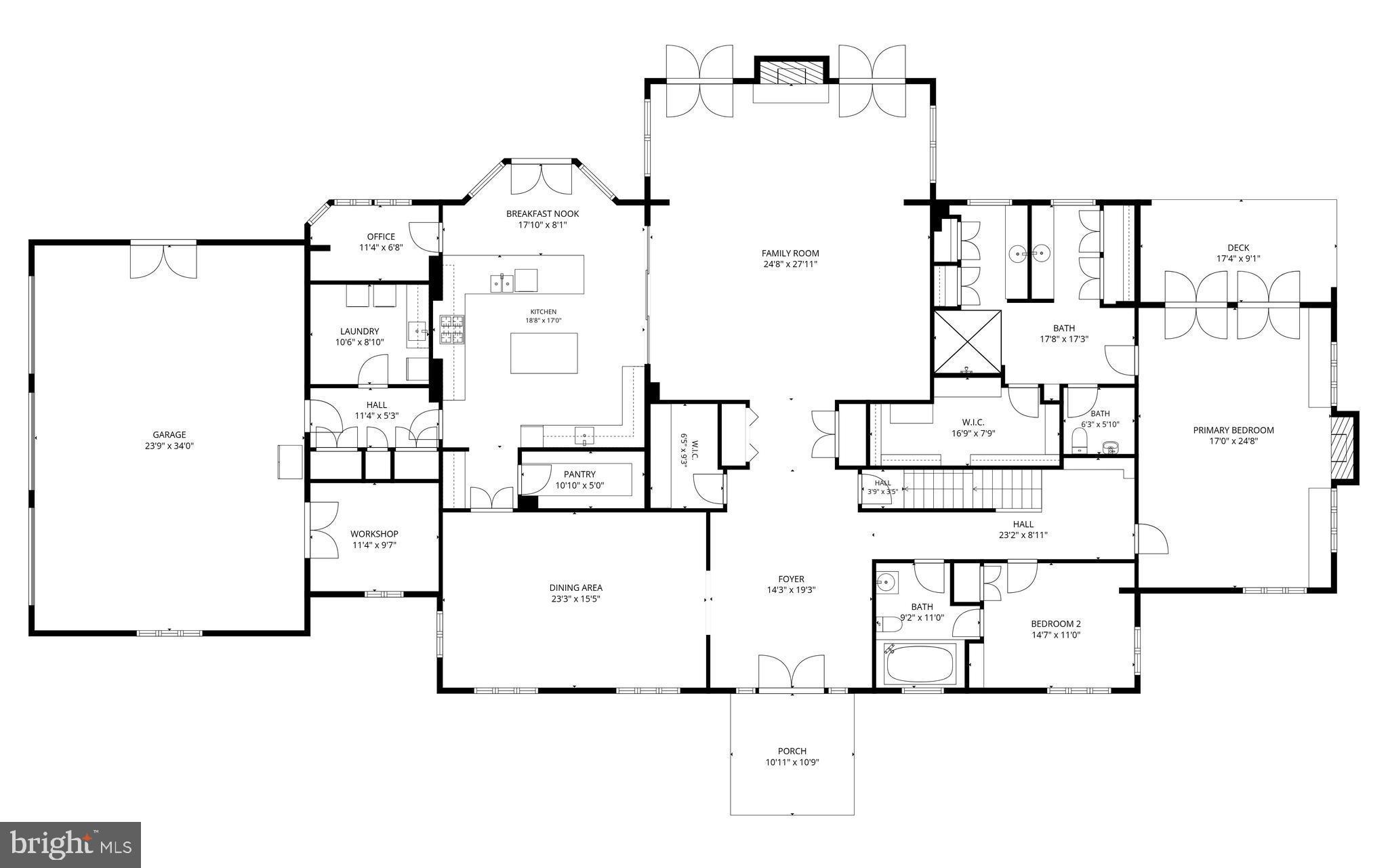 2910 Hunter Mill Road White Hall, MD 21161 - Photo 49 of 51 Main Level Floor Plan