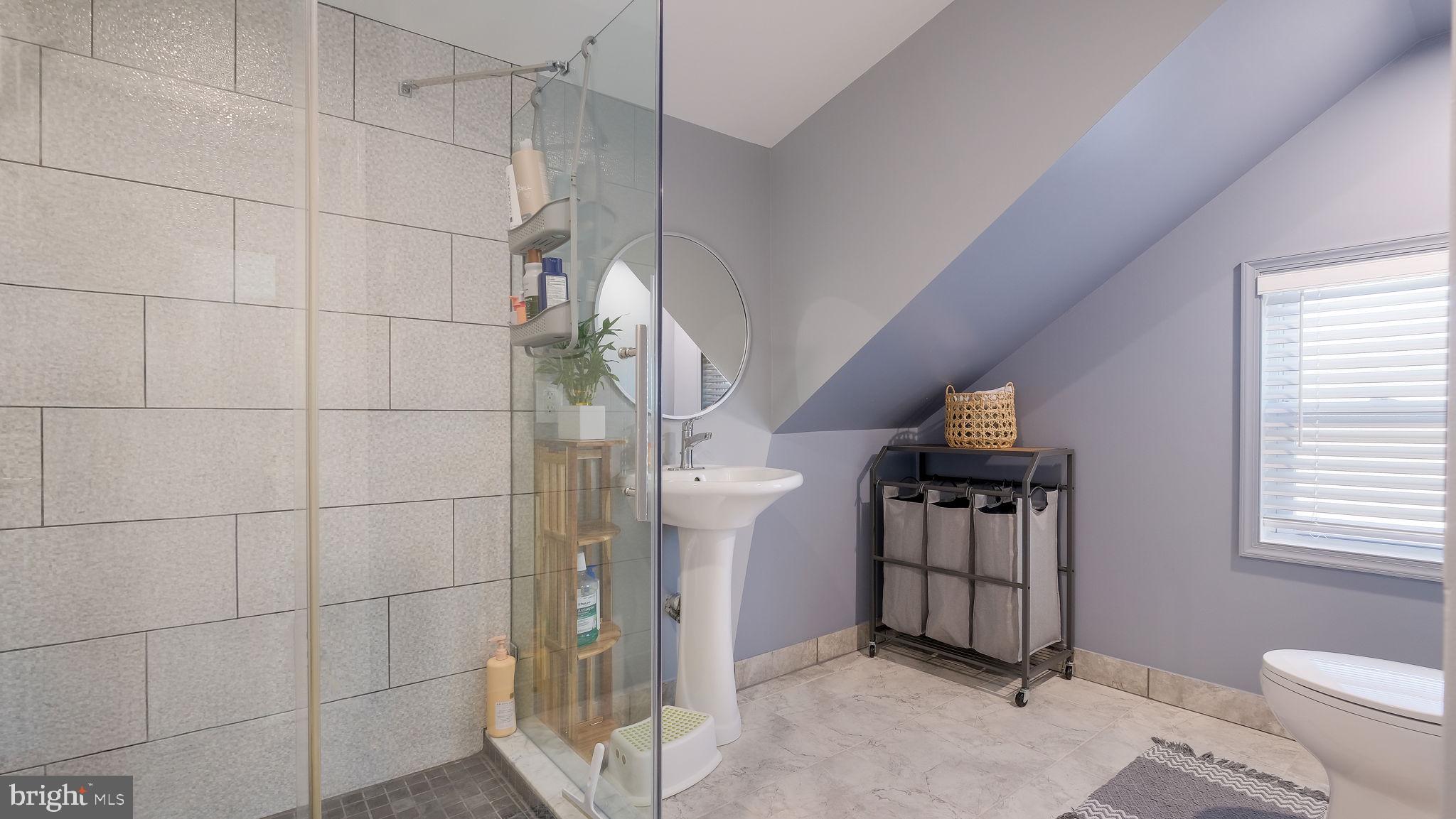 2308 3rd Marcus Hook, PA 19061 - Photo 24 of 37 a bathroom with a toilet and a shower