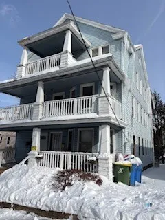 a view of a house with a balcony