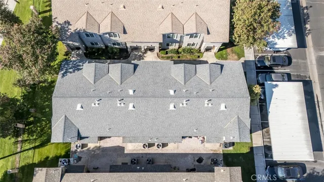 an aerial view of multiple house