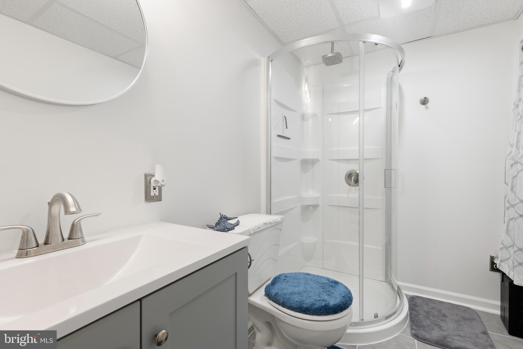 3916 Hunt Harbor Road Baltimore, MD 21220 - Photo 22 of 30 a bathroom with a sink a toilet and shower