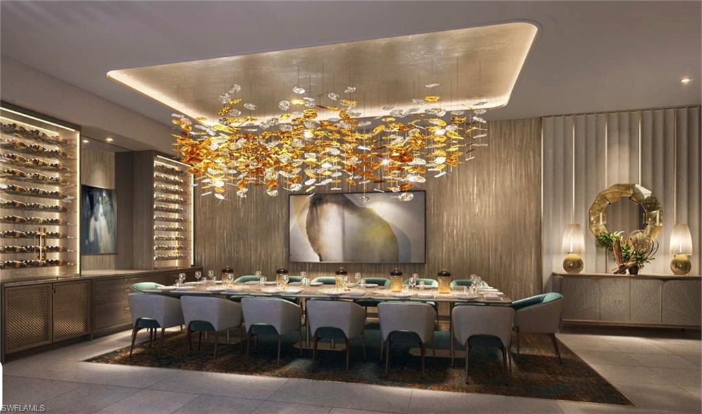 6869 Grenadier Boulevard, Unit 402 Naples, FL 34108 - Photo 7 of 12 Private Dining room in Epique Dining Club