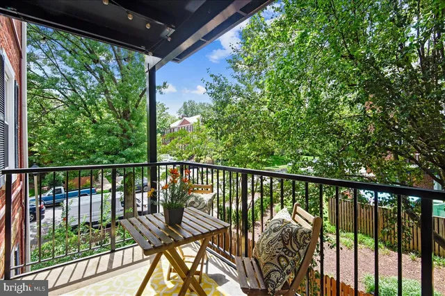 a view of balcony with deck and outdoor space