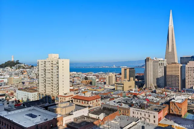 a view of roof with sitting area