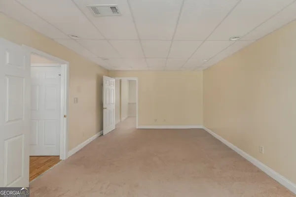 a view of an empty room