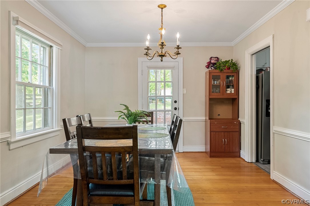 5038 Grassmere Road Richmond, VA 23234 - Photo 22 of 50 a view of a dining room with furniture window and wooden floor