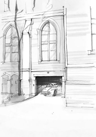 a view of a fireplace with a sink