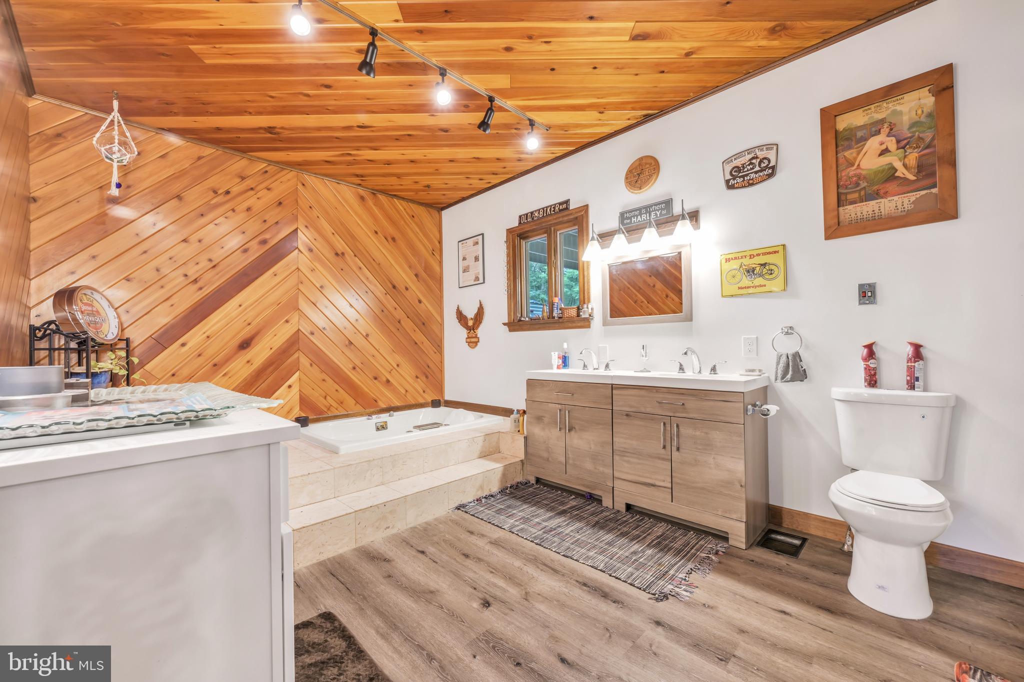 3511 Mountain Road Slatington, PA 18080 - Photo 11 of 27 a bathroom with a sink a toilet and mirror