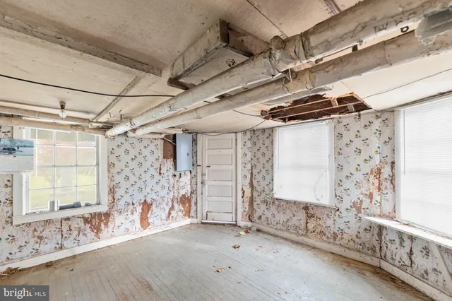 a view of a room with window