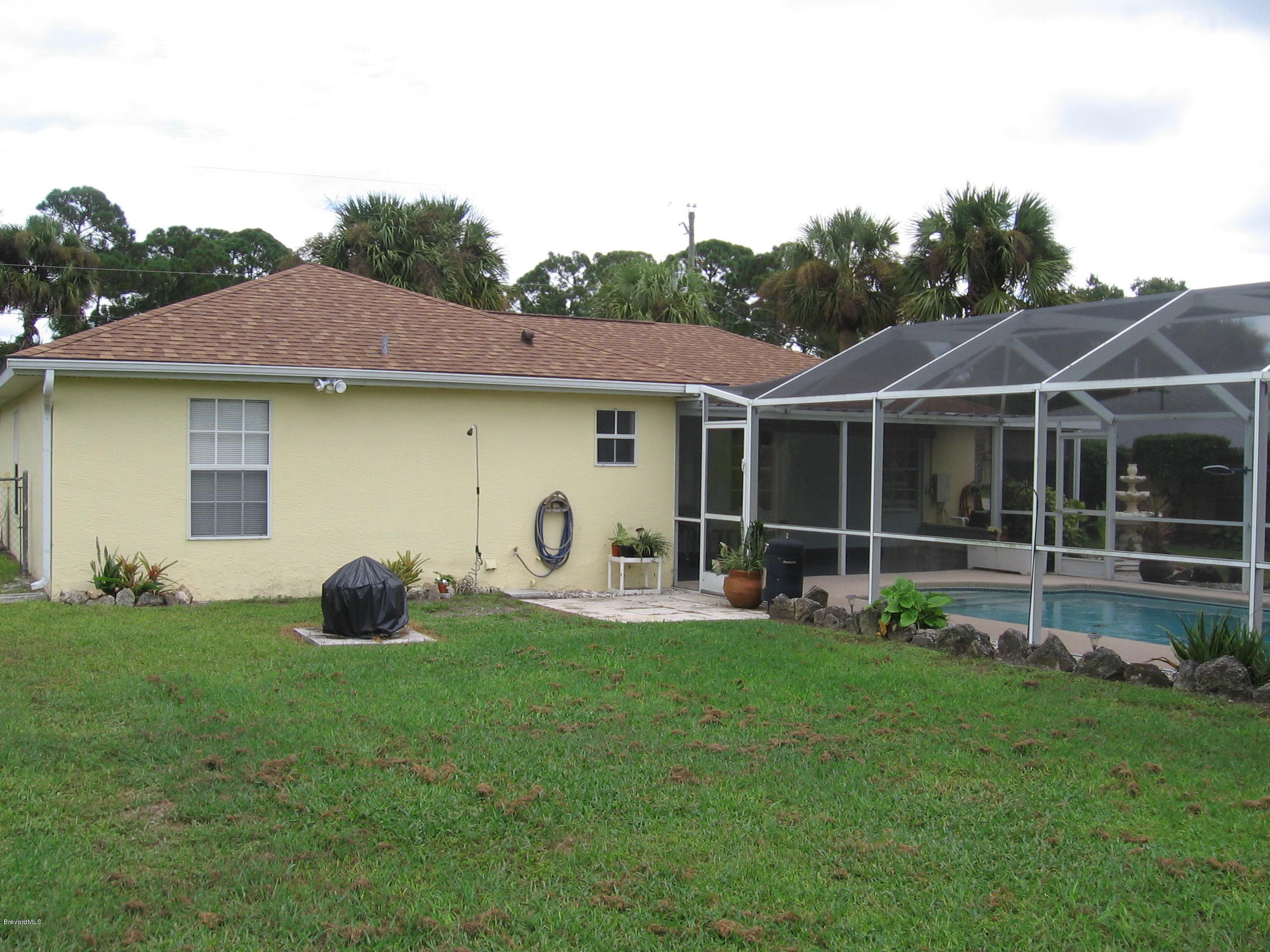 Rear of home