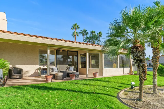 a view of a outdoor space with mountain view