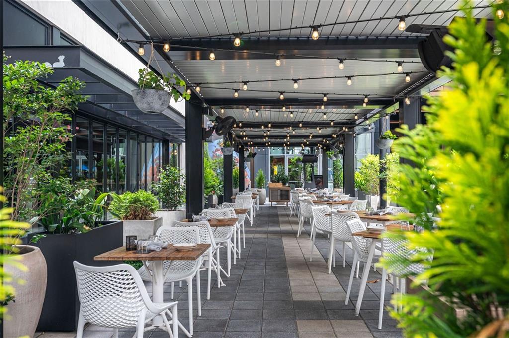 145 15th Street Northeast, Unit 1225 Atlanta, GA 30361 - Photo 33 of 54 a view of a patio with plants and chairs