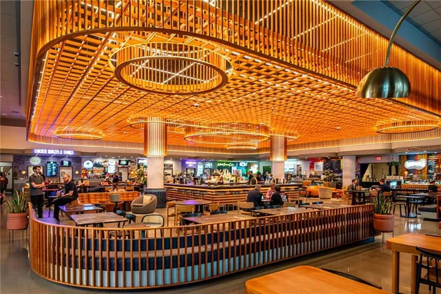 a view of building with entrance gate