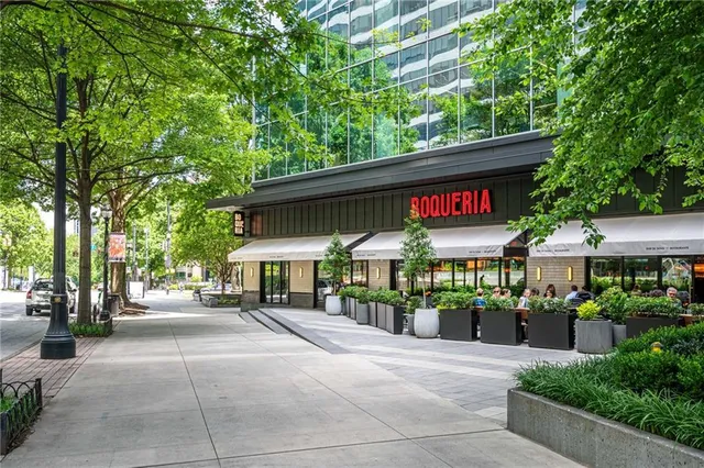 a car parked in front of a building