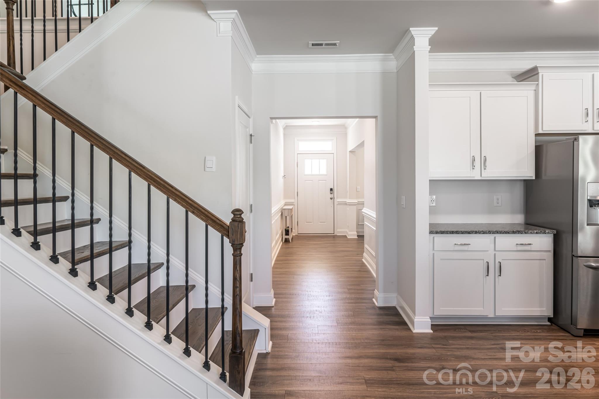 615 Fox Cove Road Hendersonville, NC 28792 - Photo 17 of 47 a view of a kitchen with wooden floor