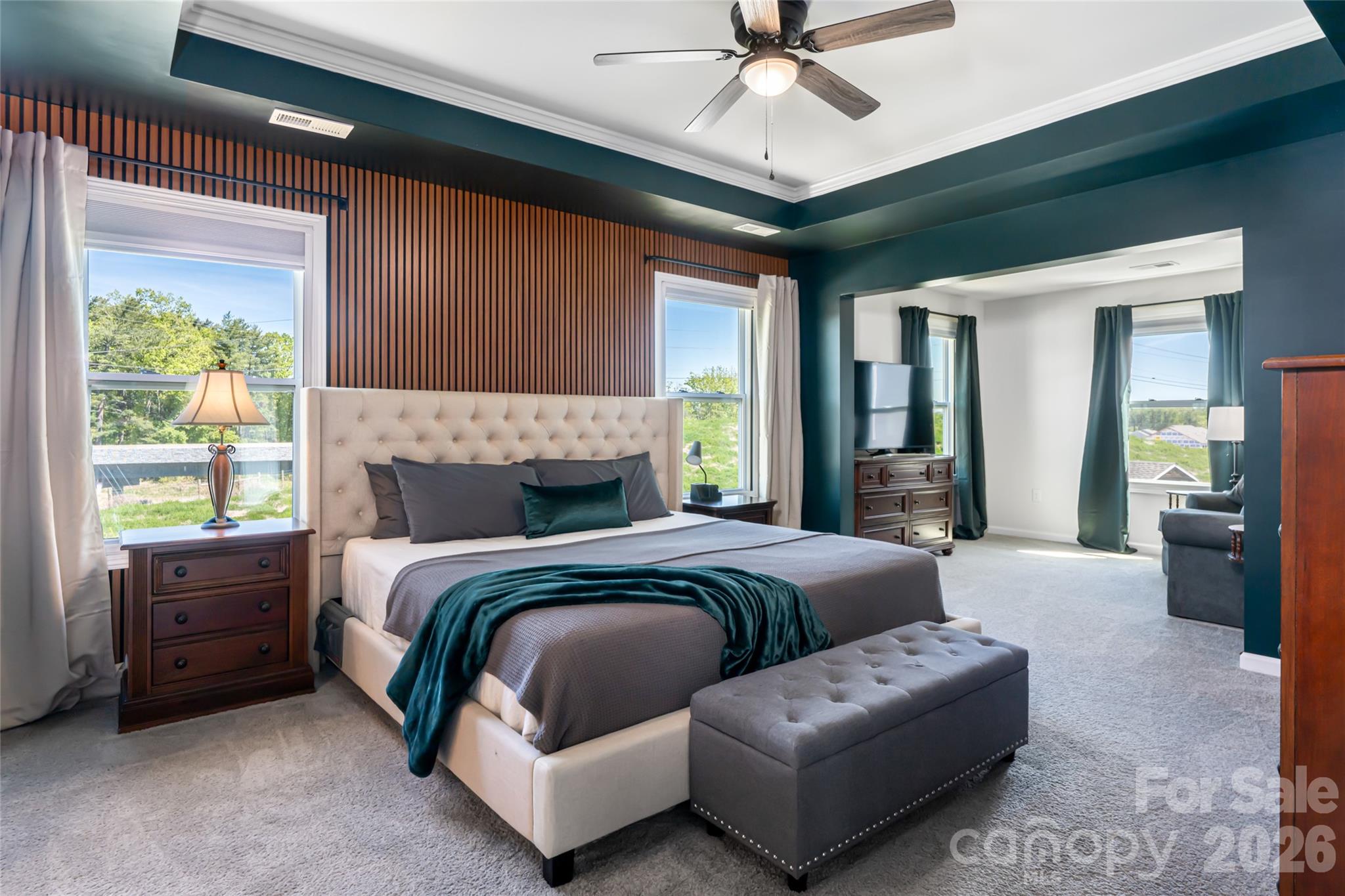615 Fox Cove Road Hendersonville, NC 28792 - Photo 2 of 47 a bedroom with a bed couch and window