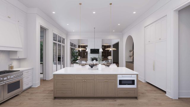 a view of living room with stainless steel appliances granite countertop furniture