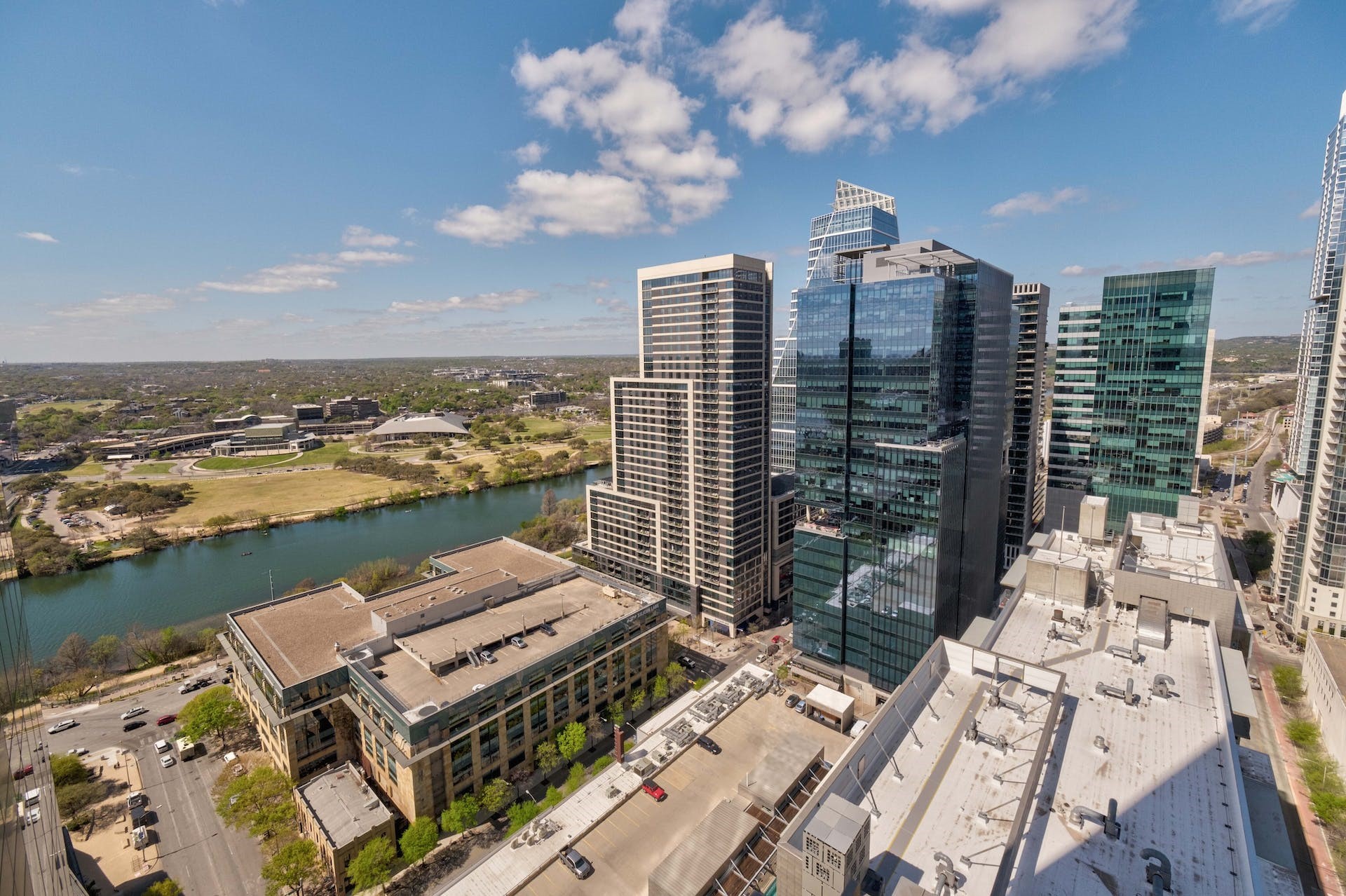 210 Lavaca Street, Unit 2608 Austin, TX 78701 - Photo 3 of 40 a view of a city with tall buildings