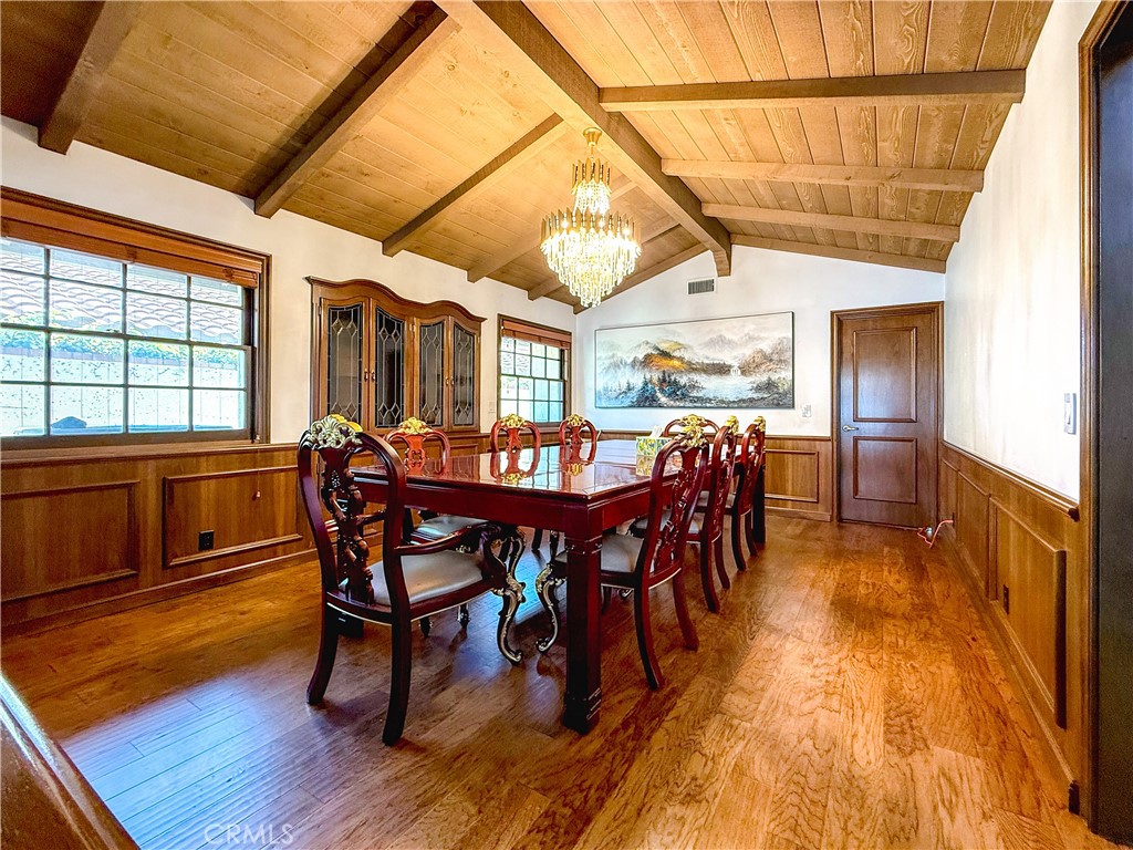 528 West Winnie Way Arcadia, CA 91007 - Photo 6 of 20 a view of a dining room with furniture and wooden floor