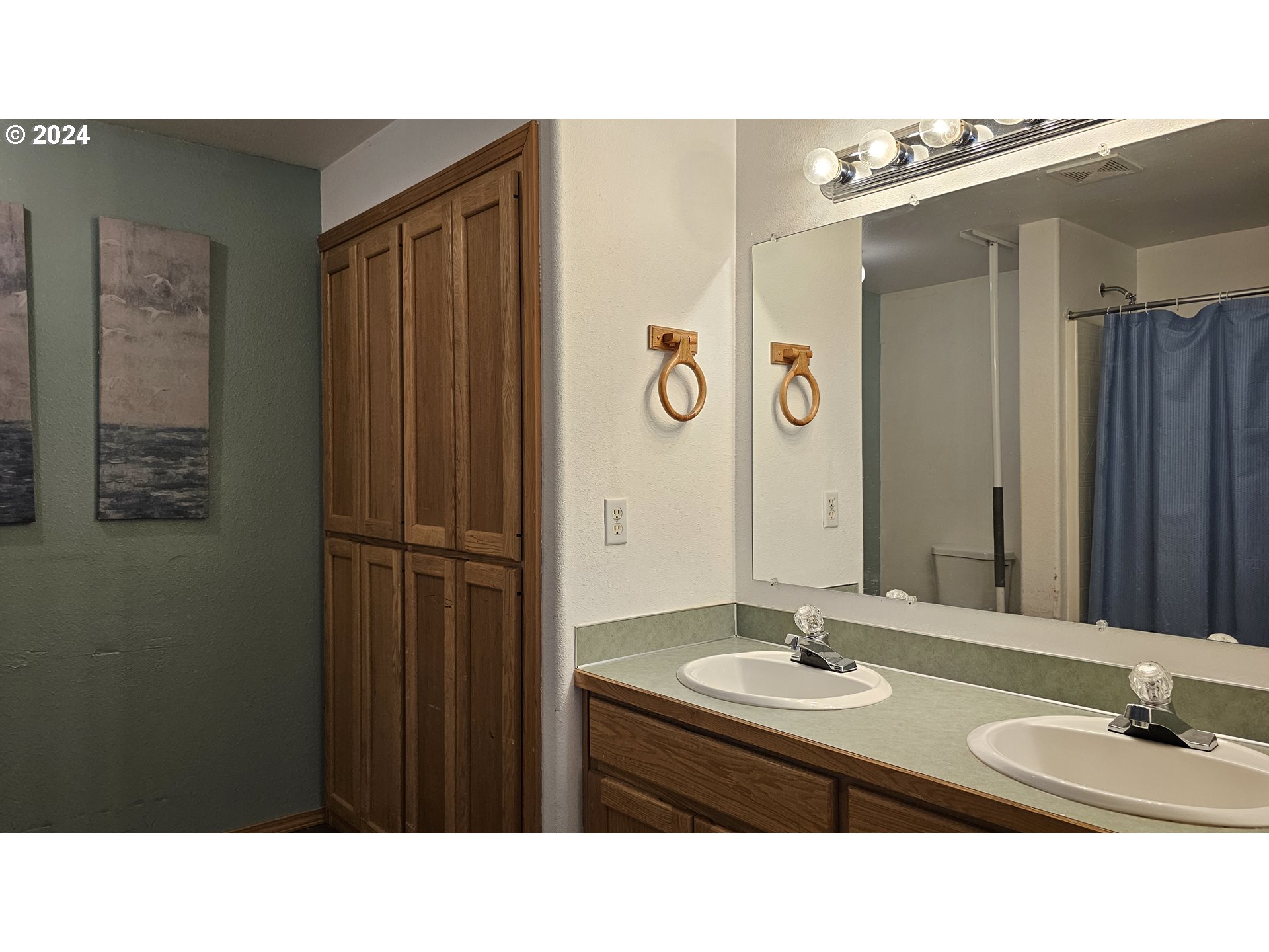 4072 Forsythia Street Springfield, OR 97478 - Photo 22 of 23 a bathroom with a sink a mirror and a shower