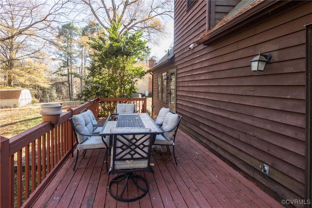 12901 Branders Bridge Road Chester, VA 23831 - Photo 24 of 28 a view of a deck with furniture