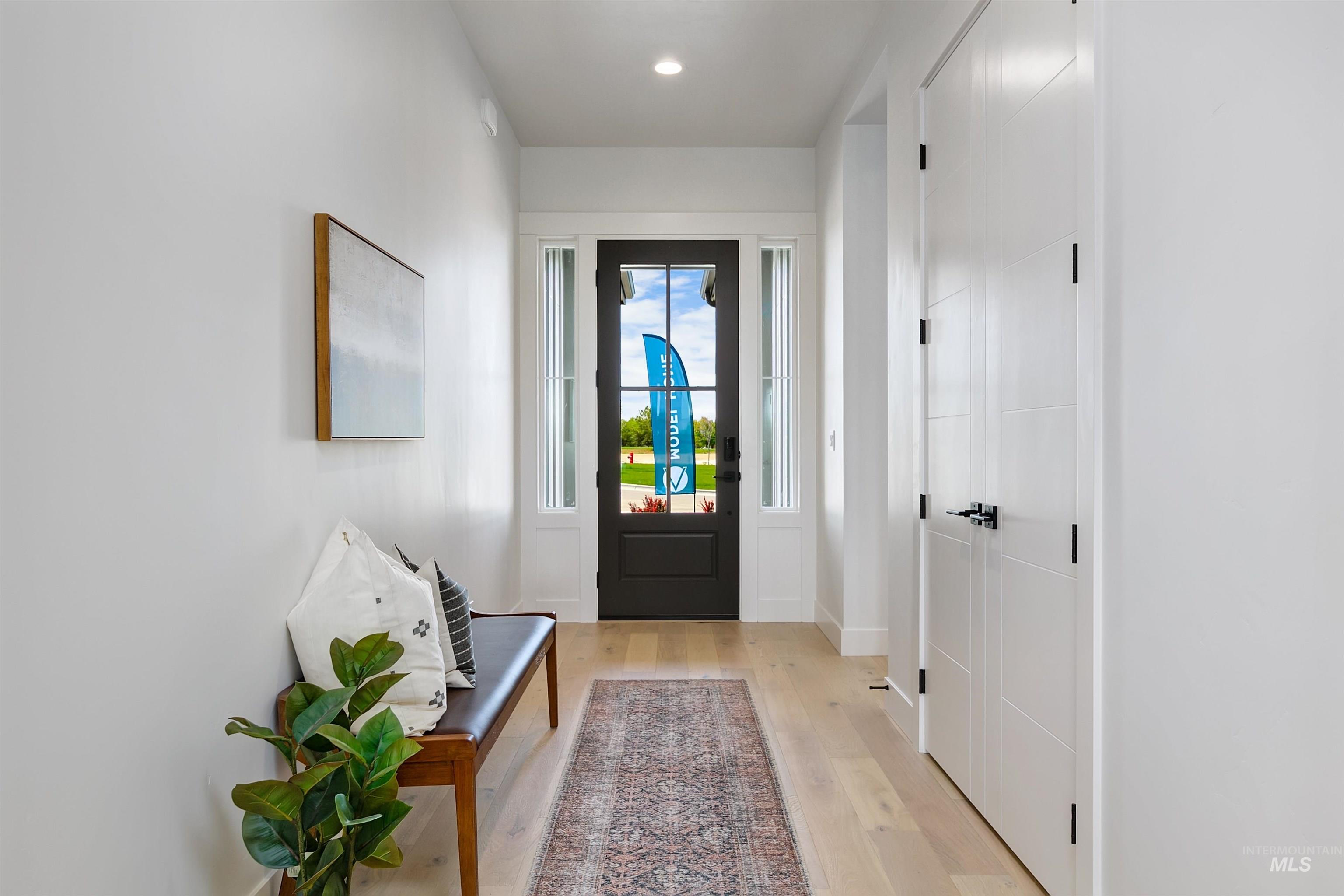 11468 South Saylis Place Kuna, ID 83634 - Photo 5 of 38 Foyer with light wood-style flooring and recessed lighting