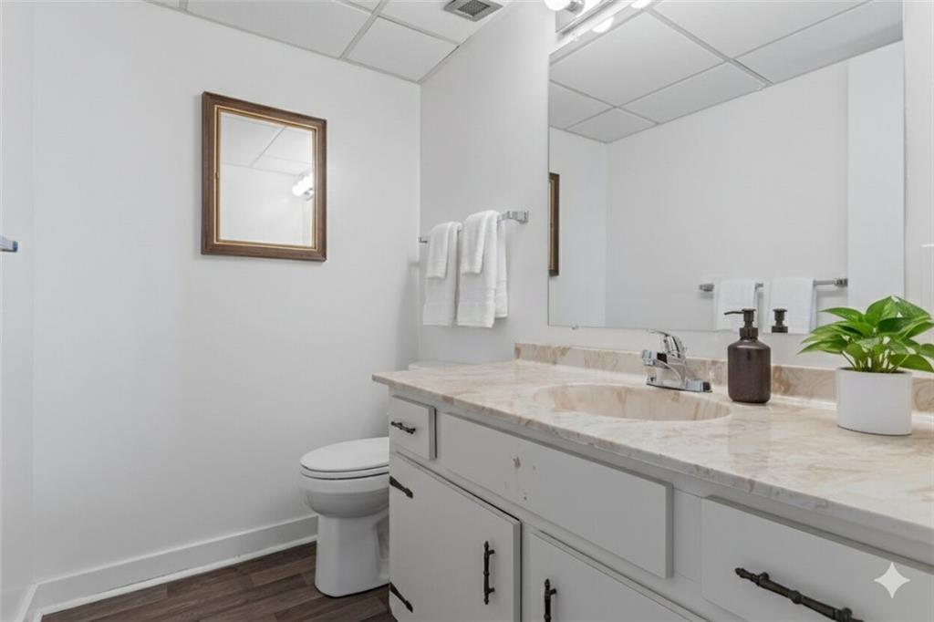 820 East Beau Street, Unit 3M Washington, PA 15301 - Photo 18 of 29 Spacious half-bath with neutral finihses and fresh paint